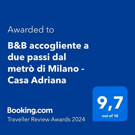 Accogliente A Due Passi Dal Metro Di Milano - Casa Adriana